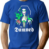 The Damned Vampira T-Shirt for Men & Women, T-Shirts Graphic Tee - Blue