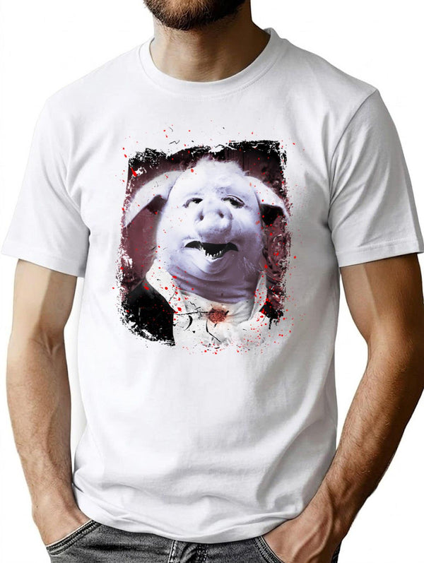 The Dancing Pig T-Shirt for Men & Women, T-Shirts Graphic Tee - White