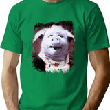The Dancing Pig T-Shirt for Men & Women, T-Shirts Graphic Tee - Green