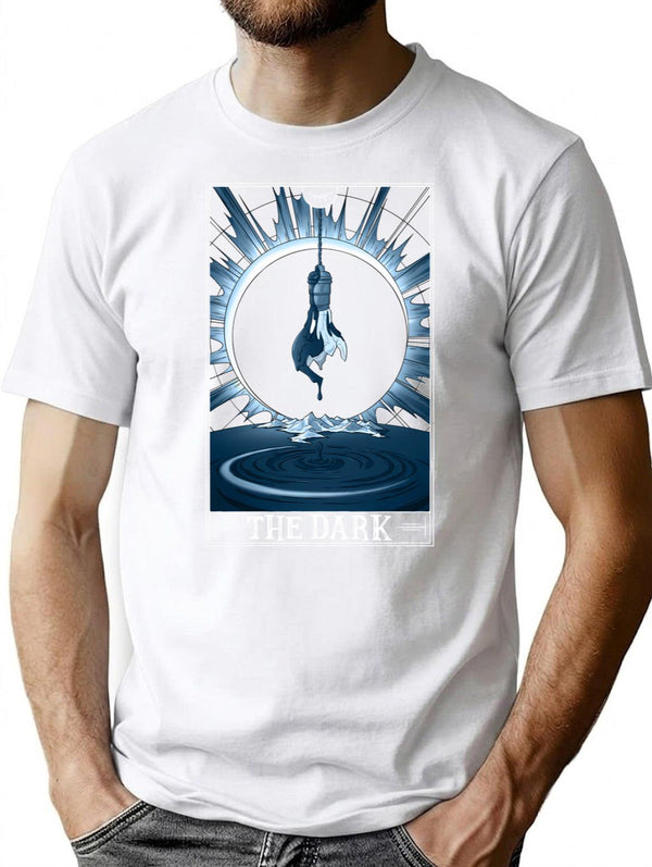 The Dark Tarotesque - (Dark) T-Shirt for Men & Women, T-Shirts Graphic Tee - White