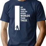 The Dark Tower - Worlds White T-Shirt for Men & Women, T-Shirts Graphic Tee - Navy