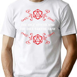 The Dice Giveth And Taketh Away - Narrator T-Shirt for Men & Women, T-Shirts Graphic Tee - White