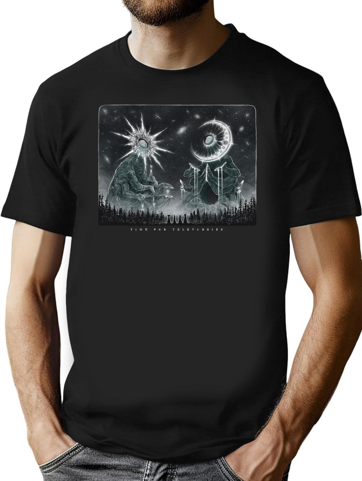 The Eclipse Of The Elderbabies T-Shirt for Men & Women, T-Shirts Graphic Tee - Black