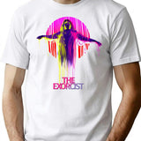 The Exorcist Neon T-Shirt for Men & Women, T-Shirts Graphic Tee - White