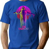 The Exorcist Neon T-Shirt for Men & Women, T-Shirts Graphic Tee - Blue
