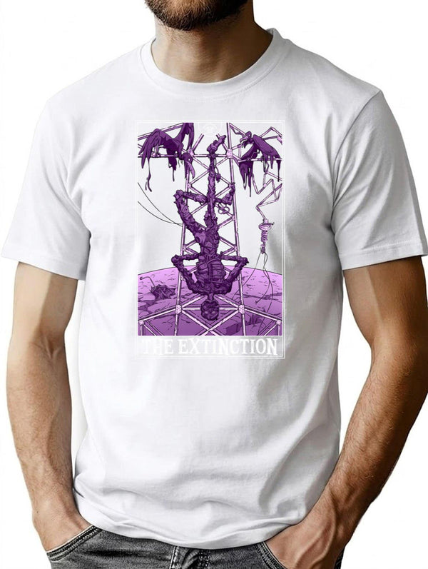 The Extinction Tarotesque - (Dark) T-Shirt for Men & Women, T-Shirts Graphic Tee - White