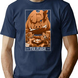The Flesh Tarotesque - (Dark) T-Shirt for Men & Women, T-Shirts Graphic Tee - Navy