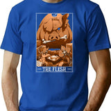 The Flesh Tarotesque - (Dark) T-Shirt for Men & Women, T-Shirts Graphic Tee - Blue