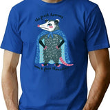 The Fresh Horrors Wont Face Themselves T-Shirt for Men & Women, T-Shirts Graphic Tee - Blue