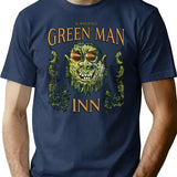 The Green Man Inn - The Wicker Man T-Shirt for Men & Women, T-Shirts Graphic Tee - Navy