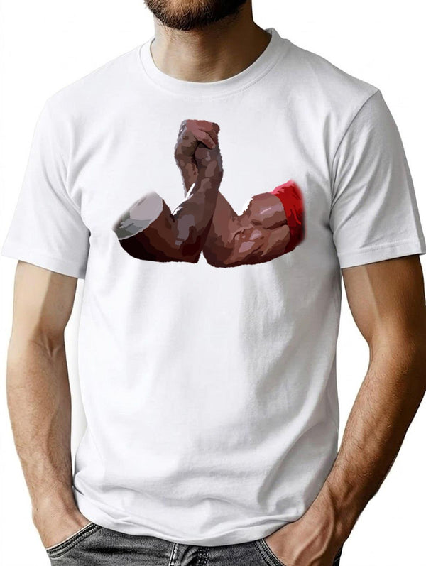 The Handshake (Predator) T-Shirt for Men & Women, T-Shirts Graphic Tee - White