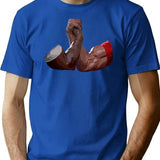The Handshake (Predator) T-Shirt for Men & Women, T-Shirts Graphic Tee - Blue