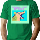 The Horrors Persist But So Do I Possum Pop Art Neon Green T-Shirt for Men & Women, T-Shirts Graphic Tee - Green