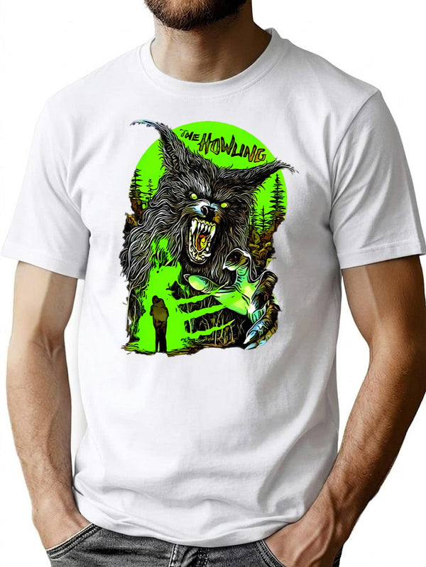 The Howling T-Shirt for Men & Women, T-Shirts Graphic Tee - White