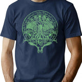 The Idol Sick Green Variant Cthulhu God Art T-Shirt for Men & Women, T-Shirts Graphic Tee - Navy