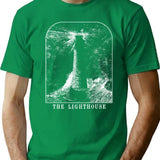 The Lighthouse T-Shirt for Men & Women, T-Shirts Graphic Tee - Green