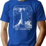 The Lighthouse T-Shirt for Men & Women, T-Shirts Graphic Tee - Blue