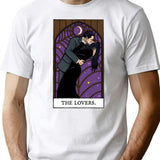 The Lovers Tarot Card T-Shirt for Men & Women, T-Shirts Graphic Tee - White