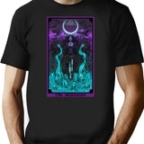 The Morrigan Death Tarot Card T-Shirt for Men & Women, T-Shirts Graphic Tee - Black