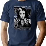 The Munsters - America'S First Family Of Fright T-Shirt for Men & Women, T-Shirts Graphic Tee - Navy