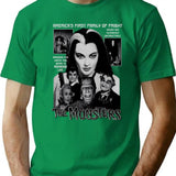 The Munsters - America'S First Family Of Fright T-Shirt for Men & Women, T-Shirts Graphic Tee - Green