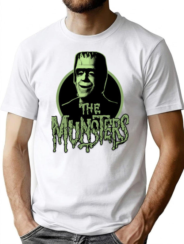 The Munsters - T Shirt T-Shirt for Men & Women, T-Shirts Graphic Tee - White