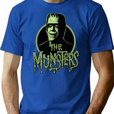 The Munsters - T Shirt T-Shirt for Men & Women, T-Shirts Graphic Tee - Blue