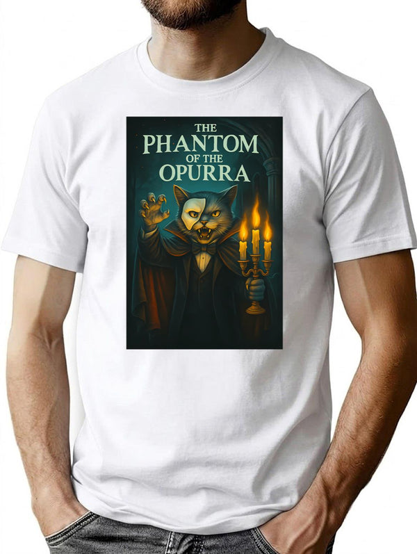 The Phantom Of The Opurra T-Shirt for Men & Women, T-Shirts Graphic Tee - White