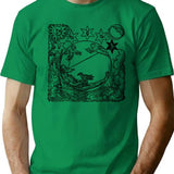 The Philosopher T-Shirt for Men & Women, T-Shirts Graphic Tee - Green
