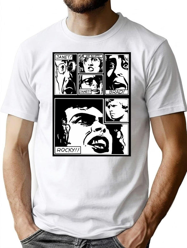 The Rocky Horro Picture Show T-Shirt for Men & Women, T-Shirts Graphic Tee - White