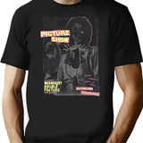 The Rocky Horror Picture Show Frank Magazine Cover T-Shirt for Men & Women, T-Shirts Graphic Tee - Black