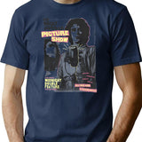 The Rocky Horror Picture Show Frank Magazine Cover T-Shirt for Men & Women, T-Shirts Graphic Tee - Navy