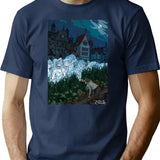 The Shadow Over Innsmouth - Art By Andrey Fetisov T-Shirt for Men & Women, T-Shirts Graphic Tee - Navy