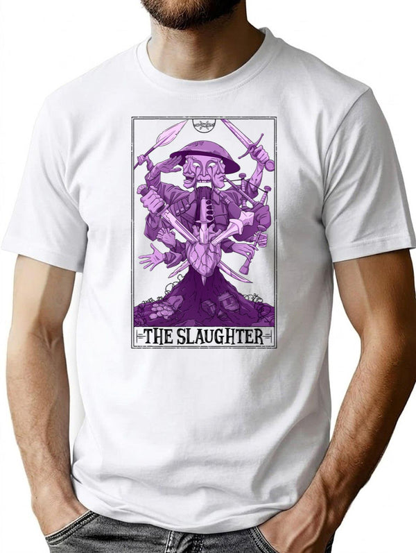 The Slaughter Tarotesque - (Light) T-Shirt for Men & Women, T-Shirts Graphic Tee - White