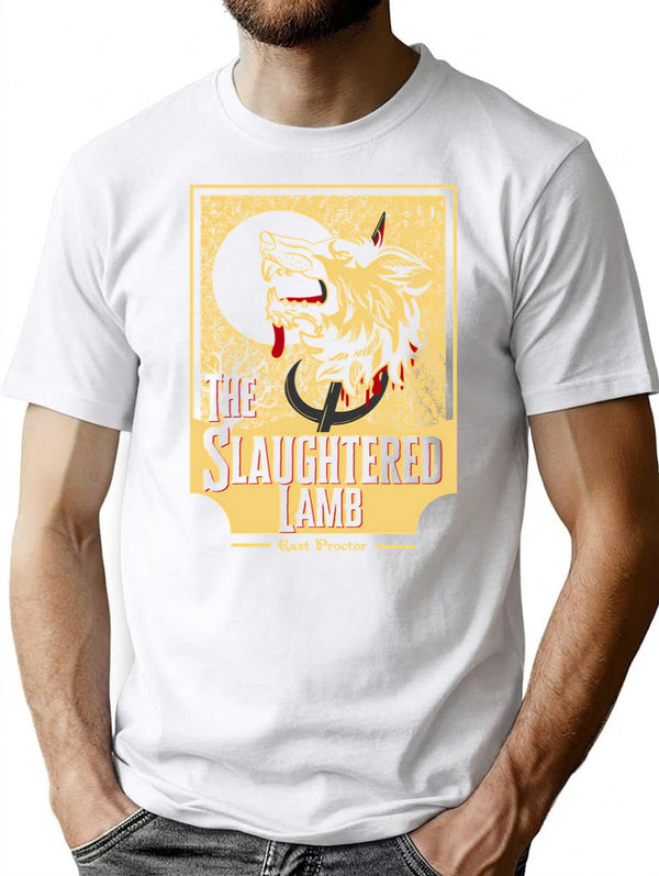 The Slaughtered Lamb - East Proctor T-Shirt for Men & Women, T-Shirts Graphic Tee - White