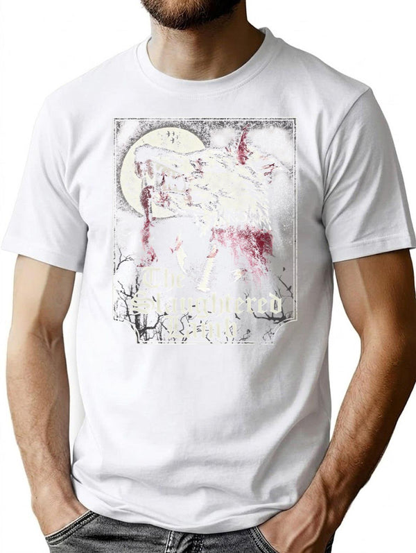 The Slaughtered Lamb T-Shirt for Men & Women, T-Shirts Graphic Tee - White