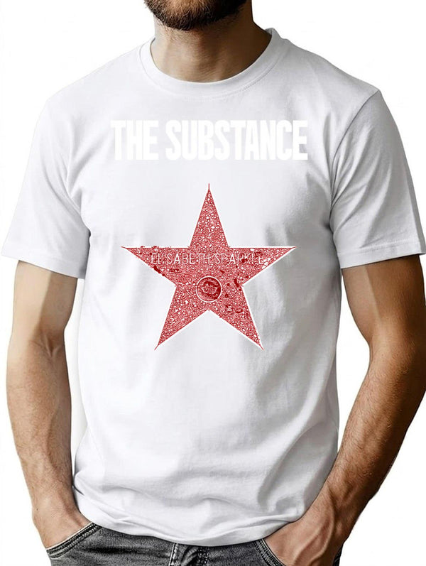 The Substance Movie Poster T-Shirt for Men & Women, T-Shirts Graphic Tee - White