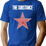 The Substance Movie Poster T-Shirt for Men & Women, T-Shirts Graphic Tee - Blue