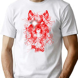 The Thing - Dog T-Shirt for Men & Women, T-Shirts Graphic Tee - White
