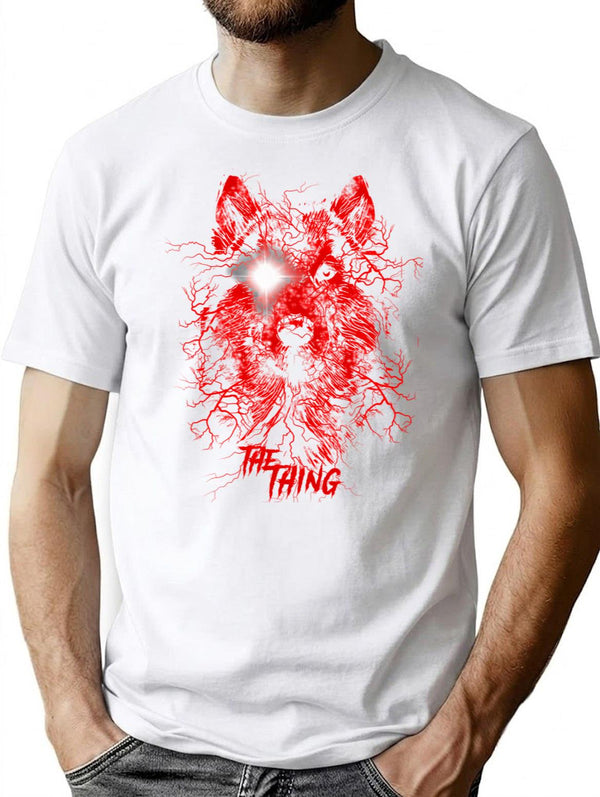 The Thing - Dog T-Shirt for Men & Women, T-Shirts Graphic Tee - White