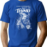 The Thing From Outer Space - White T-Shirt for Men & Women, T-Shirts Graphic Tee - Blue