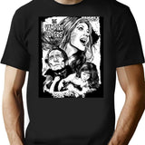 The Vampire Lovers - Hammer Horror Art Print T-Shirt for Men & Women, T-Shirts Graphic Tee - Black