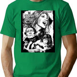 The Vampire Lovers - Hammer Horror Art Print T-Shirt for Men & Women, T-Shirts Graphic Tee - Green