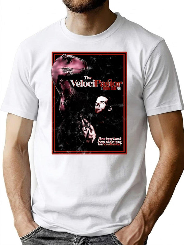 The Velocipastor T-Shirt for Men & Women, T-Shirts Graphic Tee - White