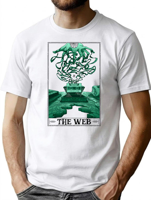 The Web Tarotesque - (Light) T-Shirt for Men & Women, T-Shirts Graphic Tee - White