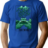 The Web Tarotesque - (Light) T-Shirt for Men & Women, T-Shirts Graphic Tee - Blue