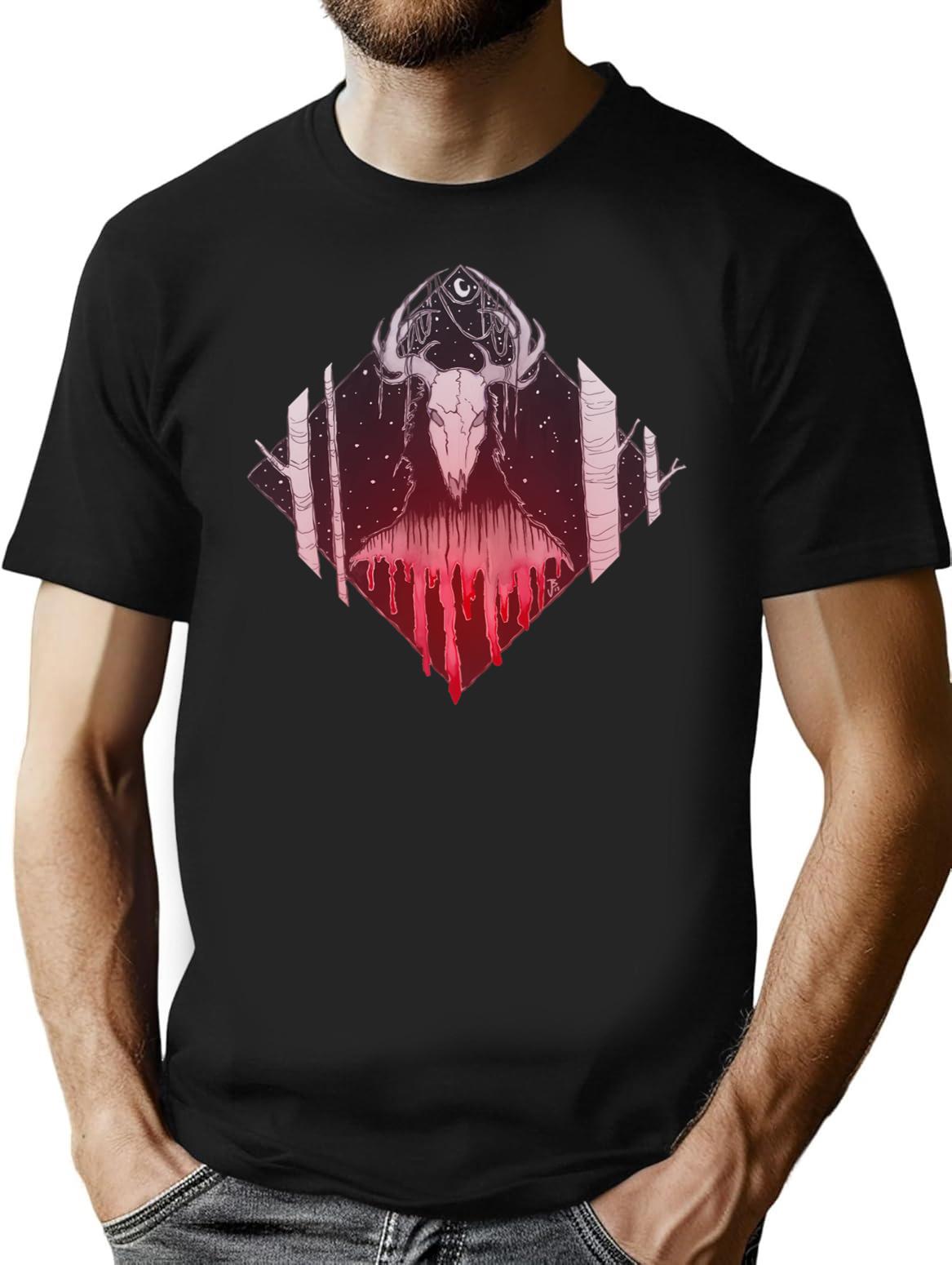 The Wendigo T-Shirt for Men & Women, T-Shirts Graphic Tee - Black