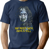 Theexorcistreganmacneildesign T-Shirt for Men & Women, T-Shirts Graphic Tee - Navy