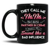 They Call Me Nana Mothers Day Black Gift Coffee Mug