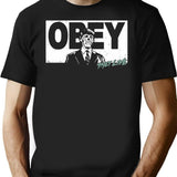 They Live Obey T-Shirt for Men & Women, T-Shirts Graphic Tee - Black